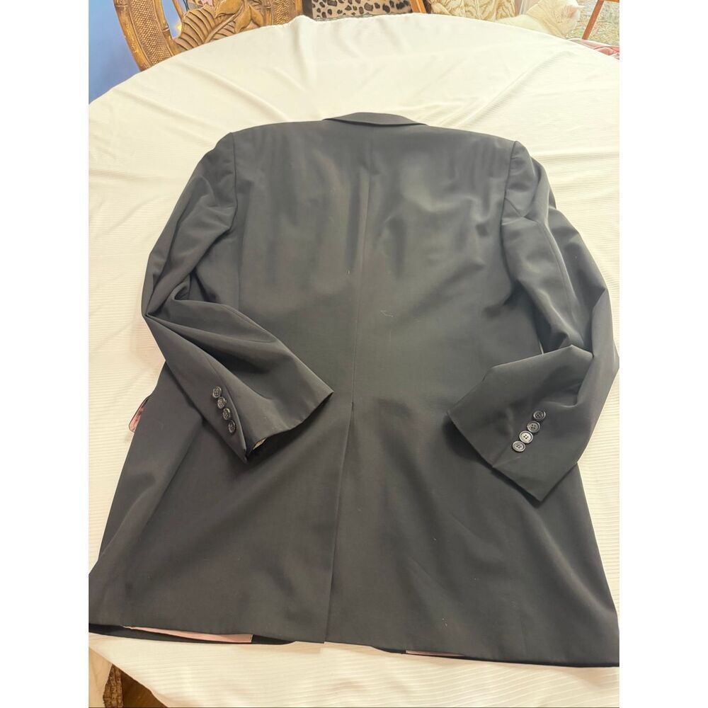 Hugo Boss Bowie Star Black 2 Button Wool Blazer Size 42R - Picture 9 of 11